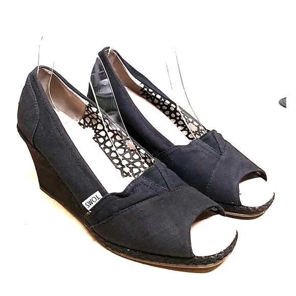 toms black heels